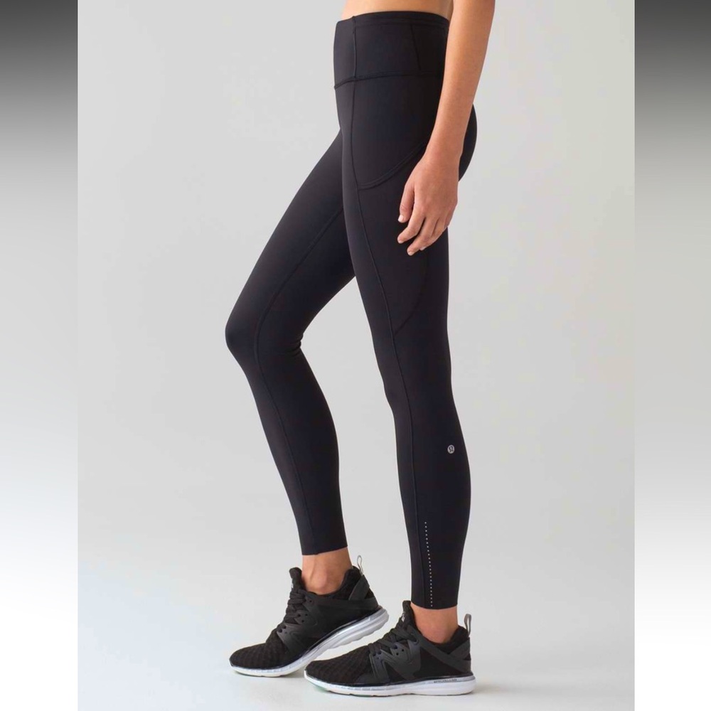 Lululemon Fast & Free 25”- Sz 4 - Black